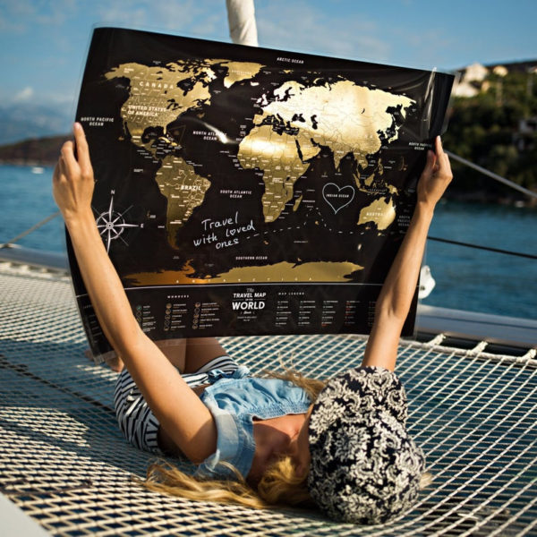 Scratch-Off World Map 23.4"x32.5"