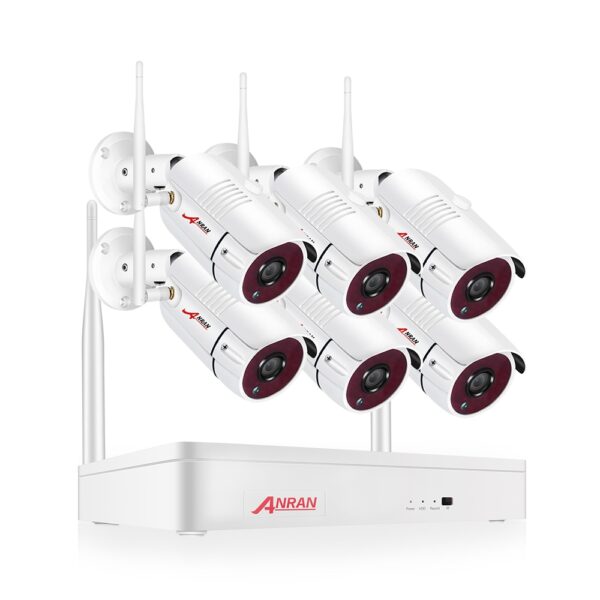 ANRAN Wireless 2MP CCTV Wireless System NVR Kit Outdoor P2P Wifi IP Security Camera Set Video Surveillance Kit Night Vision
