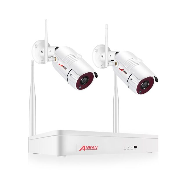 ANRAN Wireless 2MP CCTV Wireless System NVR Kit Outdoor P2P Wifi IP Security Camera Set Video Surveillance Kit Night Vision