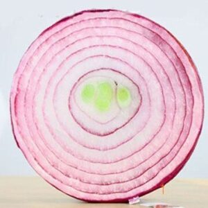 Round Shape 38x7cm Fruit Wood Printed Seat Cushon Foam Inner Wood Shaping Cushion Pillow Soft Health Care Sofa Cushion Filling