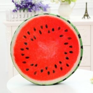 Round Shape 38x7cm Fruit Wood Printed Seat Cushon Foam Inner Wood Shaping Cushion Pillow Soft Health Care Sofa Cushion Filling