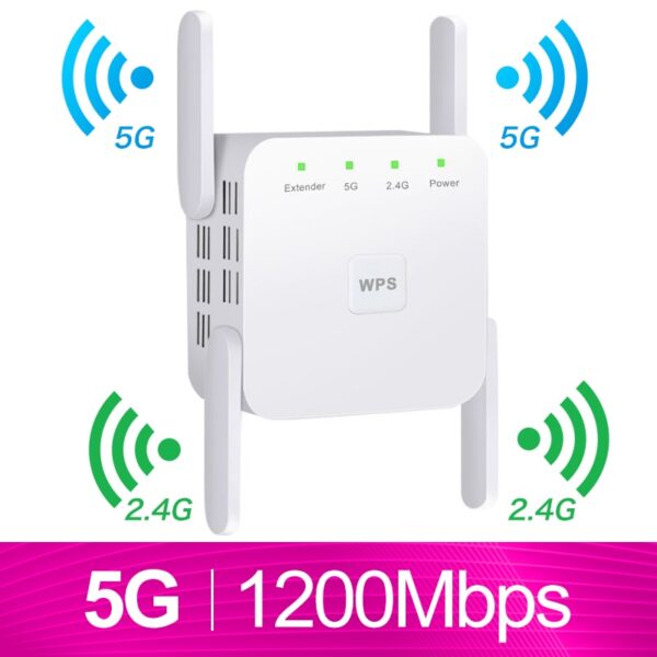 5G Wifi Repeater 5Ghz WiFi Extender 5 Ghz WiFi Router Amplifier Wi Fi Booster 2.4G 5G Wi-Fi Repeater Long Range Signal Repiter