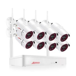 ANRAN Wireless 2MP CCTV Wireless System NVR Kit Outdoor P2P Wifi IP Security Camera Set Video Surveillance Kit Night Vision