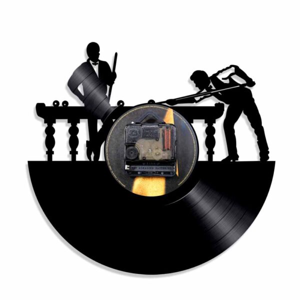 Billiards Player Wall Sign Personalised Wall Clock Unique Pool Billiards Snooker Room Decor Vinyl Record Clock Man Cave Gift