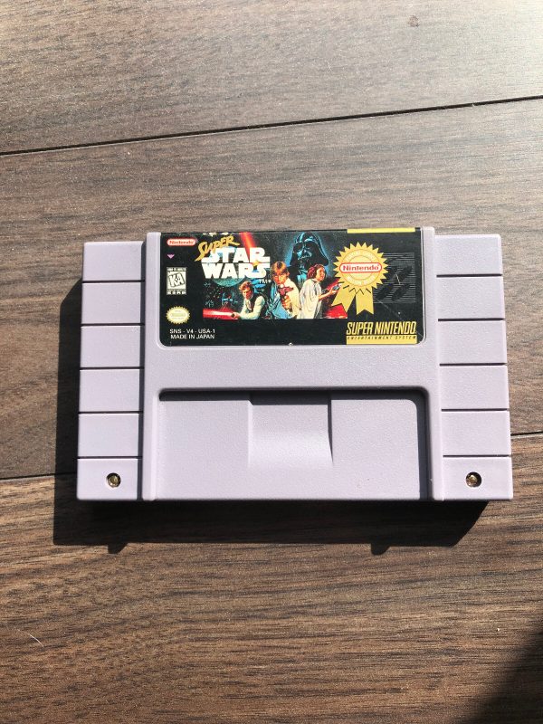 Super Nintendo SNES Super Star Wars Game Cart Tested & Working