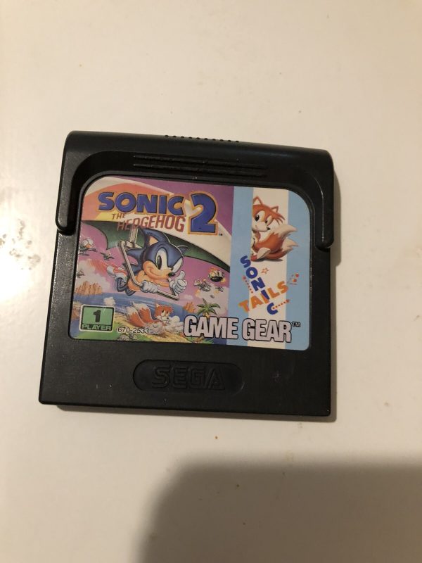 Sonic the Hedgehog 2 Sega Game Gear Tails Cartridge Game CLEANED AND TESTED