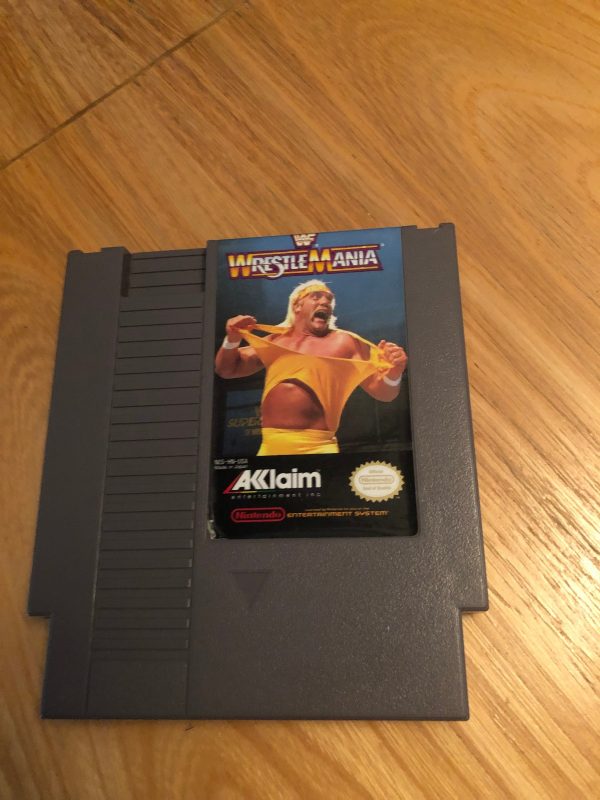 WWF Wrestle Mania Nintendo 1988 NES Cart Only authentic