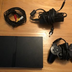 PlayStation 2 Slim Console PS2 SCPH-75001 Console With Cables works great